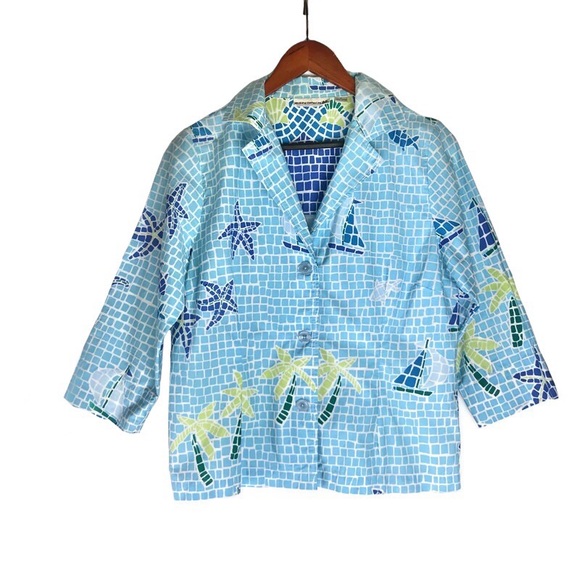 Weekend Clothes Line Blue Dress & Jacket Set - Picture 6 of 11